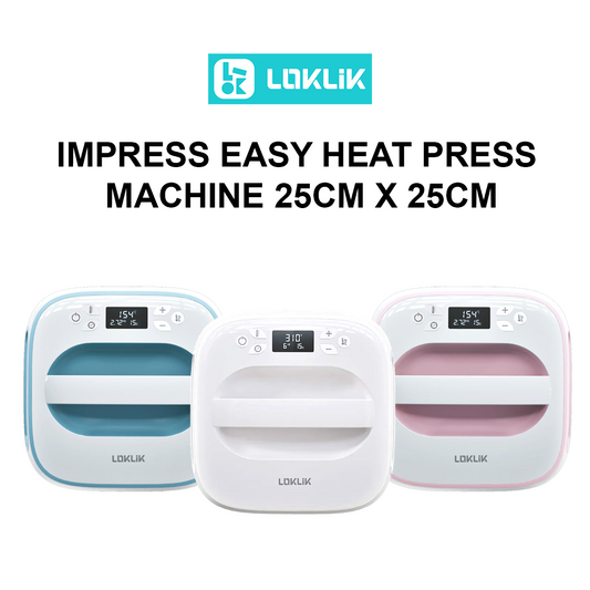 LOKLIK IMPRESS HEAT PRESS MACHINE 25CM X 25CM