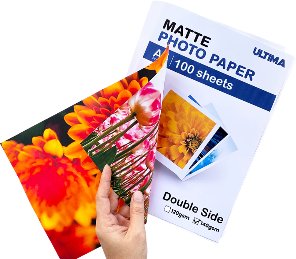 ULTIMA INJKET PHOTO PAPER ( GLOSSY & MATTE ) A4