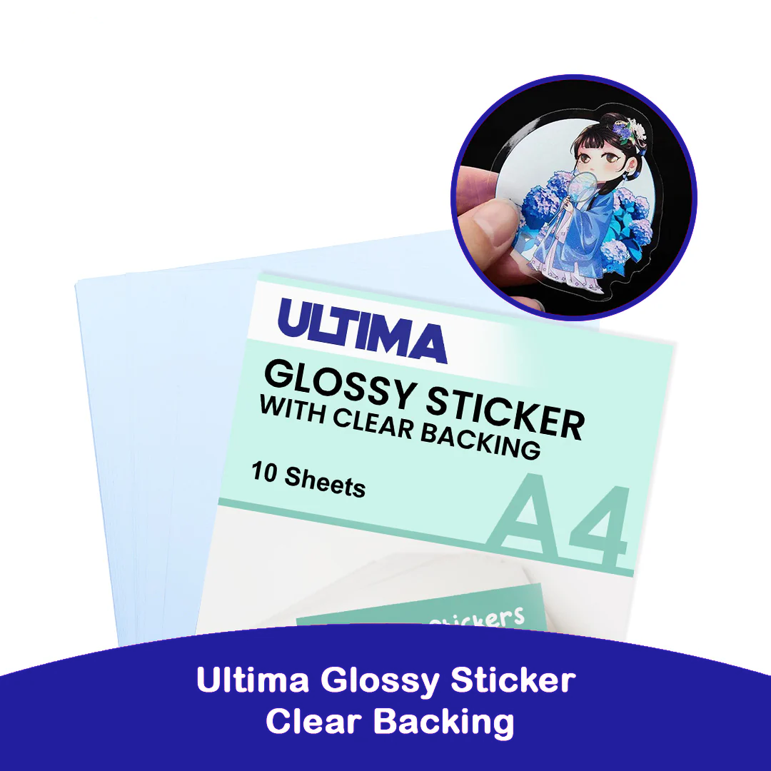 ULTIMA VINYL STICKER WITH CLEAR BACKING