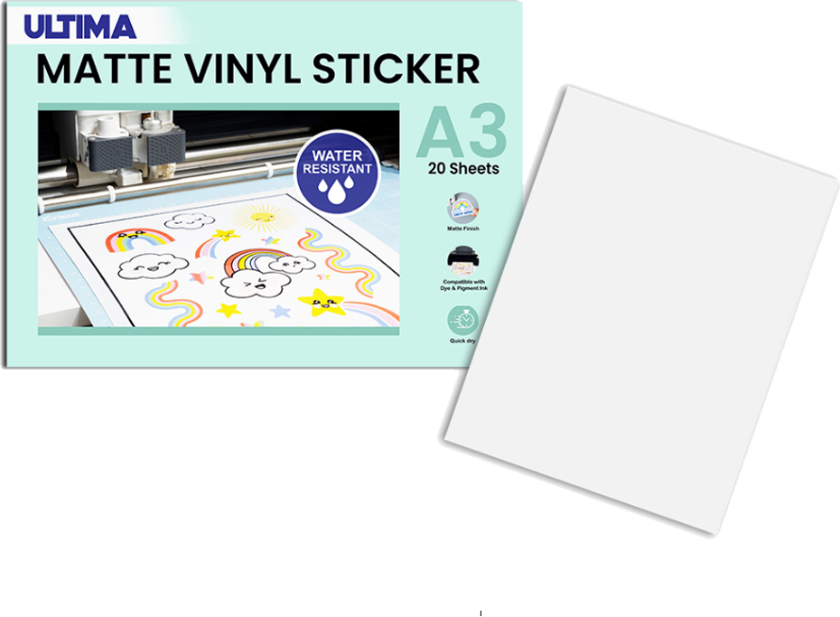 ULTIMA STICKER VINYL GLOSSY & MATTE A3
