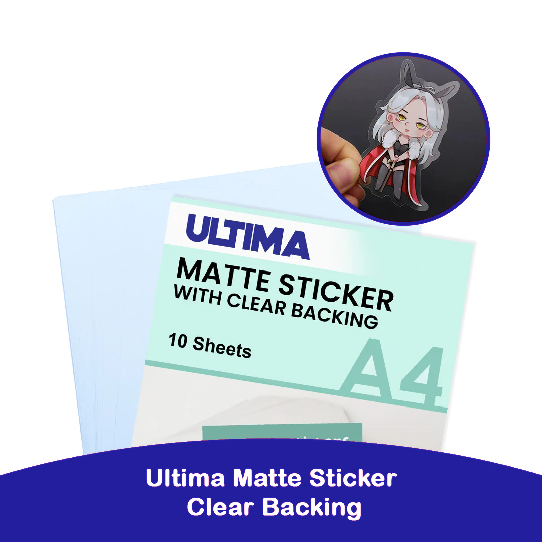 ULTIMA VINYL STICKER WITH CLEAR BACKING