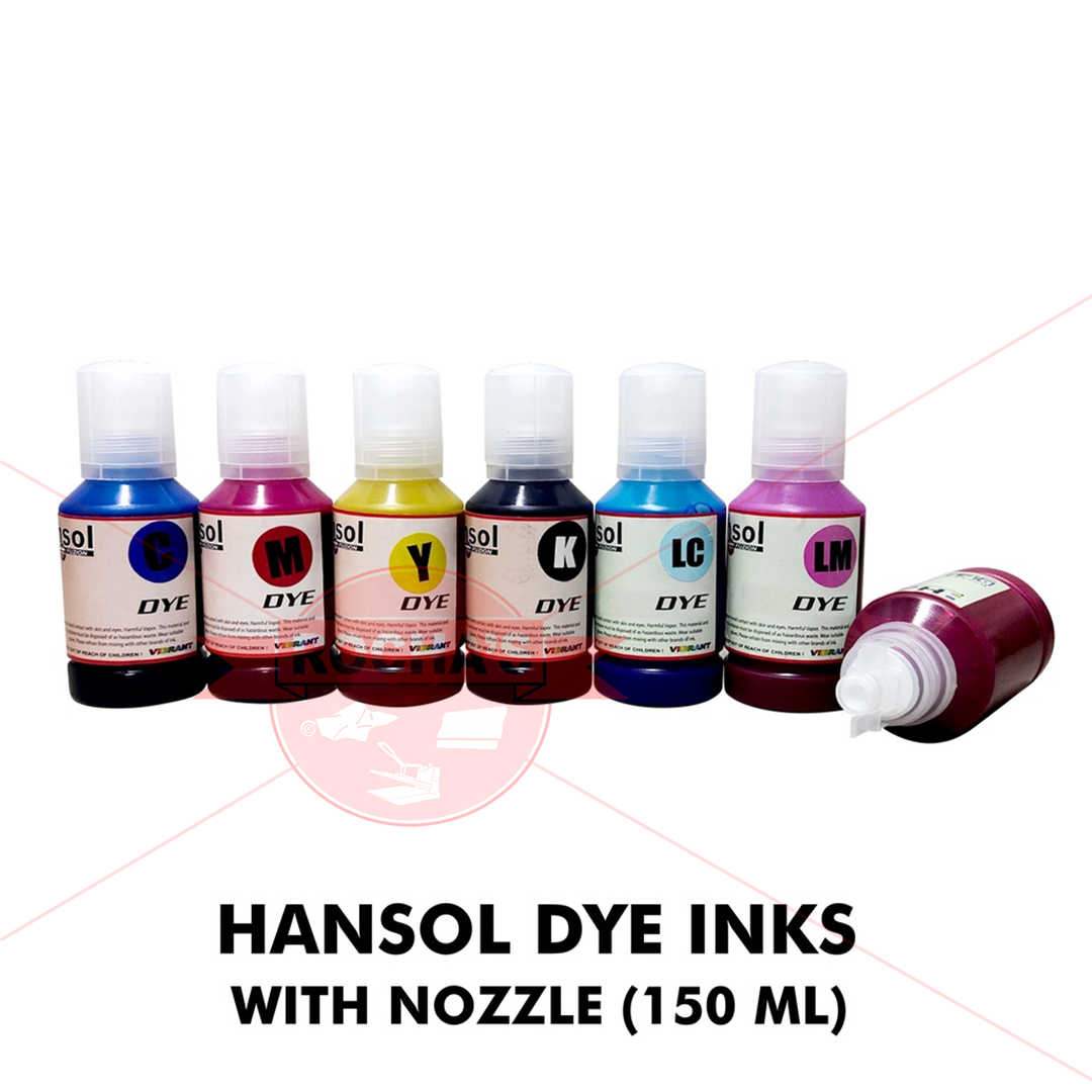 HANSOL DYE INKS WITH NOZZLE (150 ML)