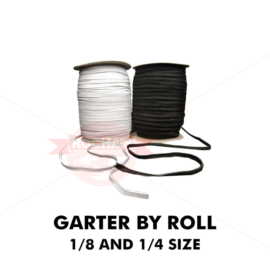 [ROCHA'S] GARTER BY ROLL - 1/8 SIZE and 1/4 SIZE - FACEMASK (SEWING ACCESSORIES)