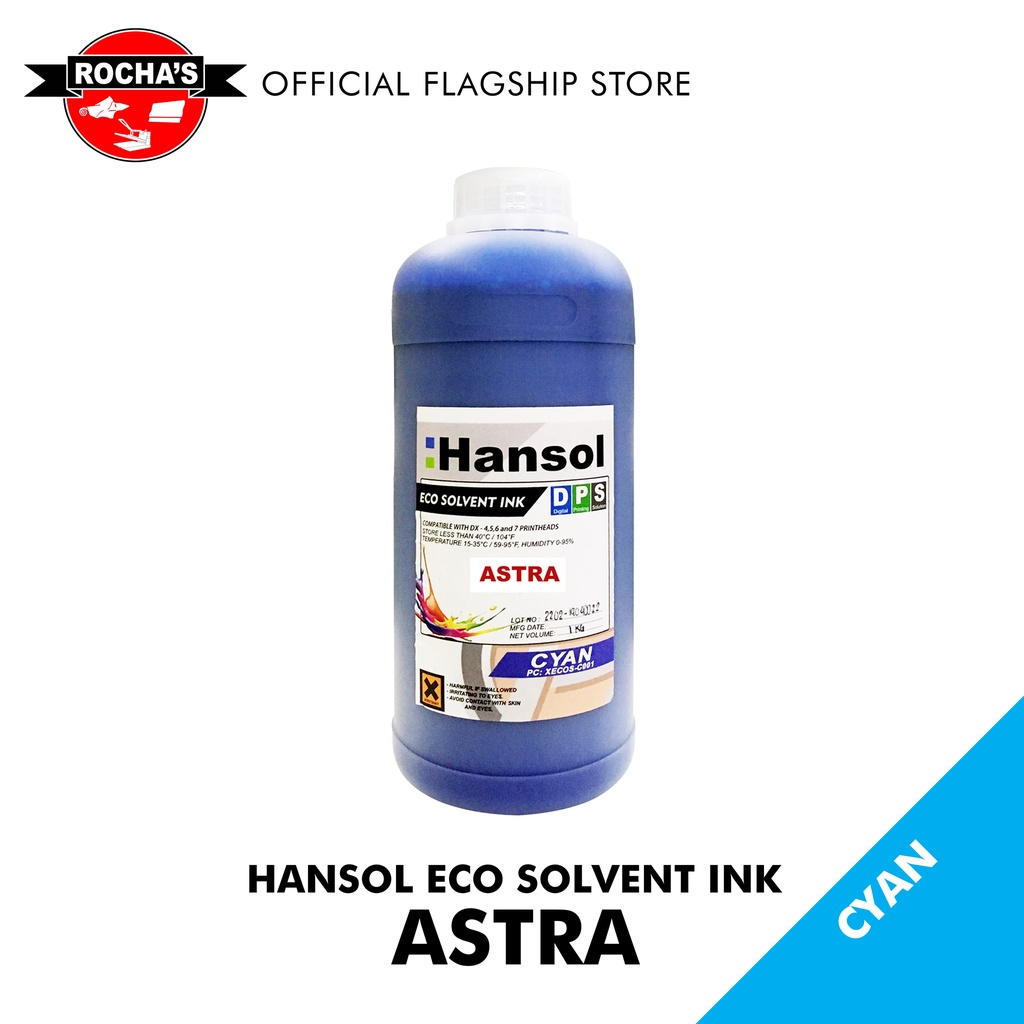 HANSOL ECO SOLVENT INK (ASTRA SERIES) - 1 LITER