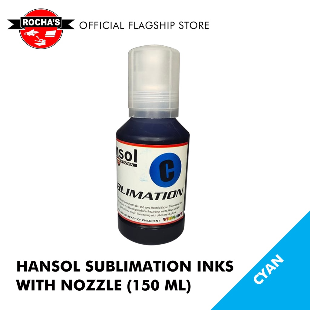 HANSOL SUBLIMATION INKS (NOZZLE TYPE) - 150 ML