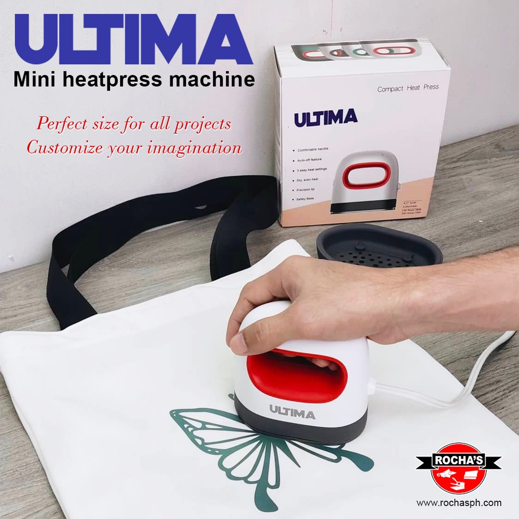 [ ROCHA'S ] ULTIMA MINI HEAT PRESS MACHINE - With FREEBIES